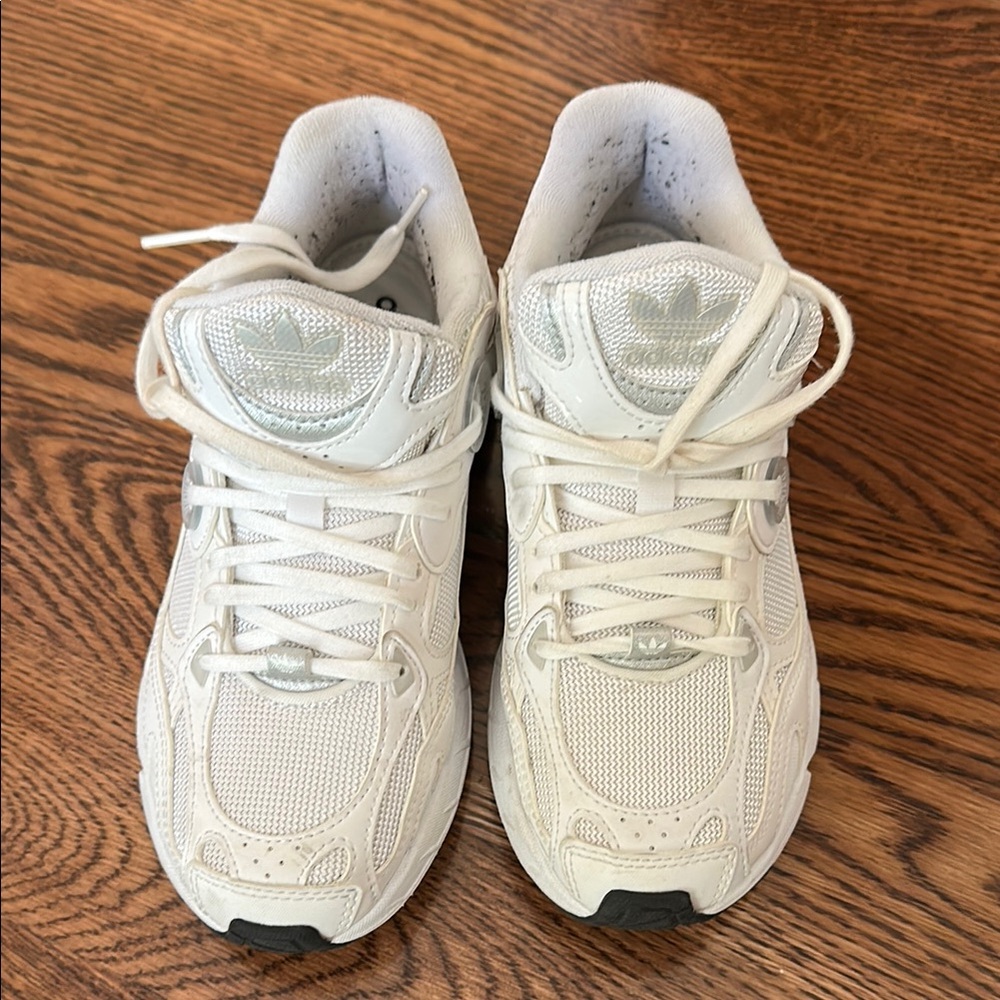 Adidas White Retro-Inspired Sneakers